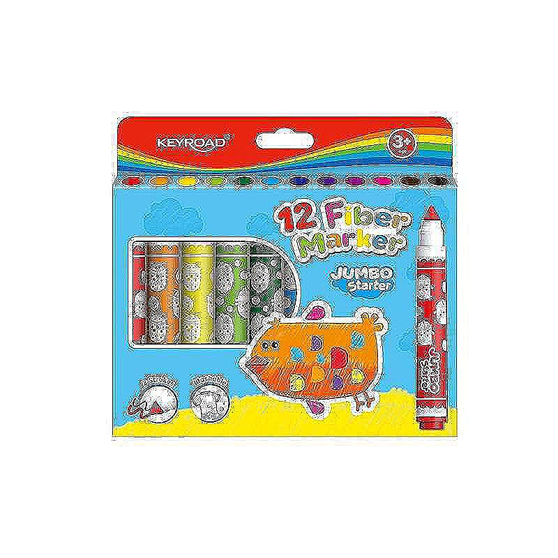 Fiber markers Jumbo starter 12 styks pak