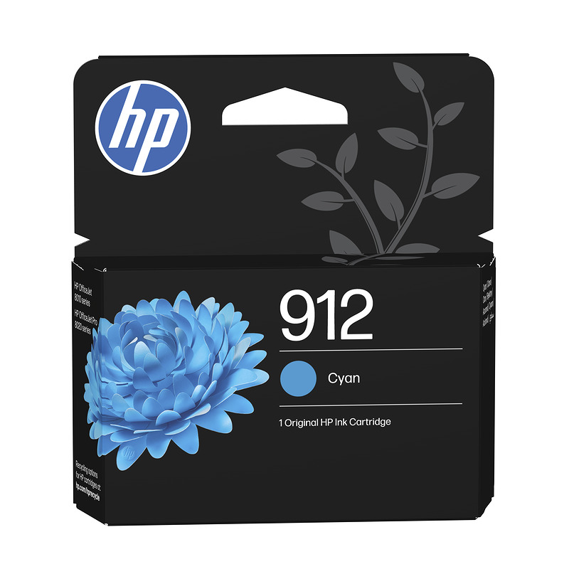 HP 912 Original Ink-blækpatron, cyan