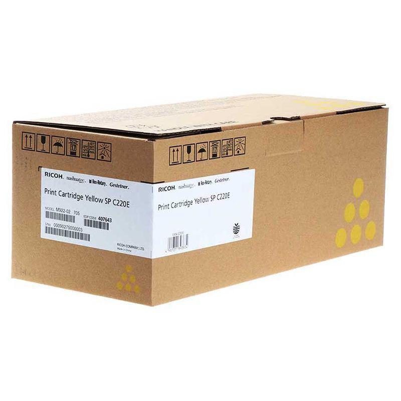 Ricoh 407643 tonerpatron 1 stk Original Gul
