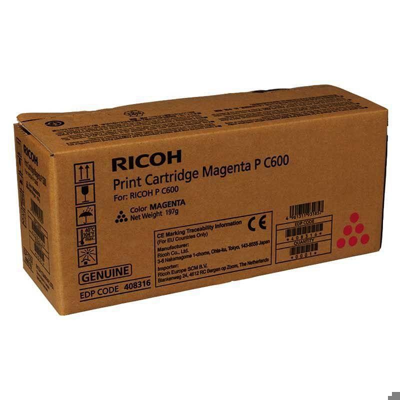 Ricoh 408316 tonerpatron 1 stk Original Magenta