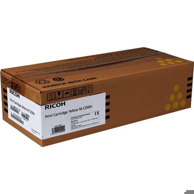 Ricoh 408343 tonerpatron 1 stk Gul