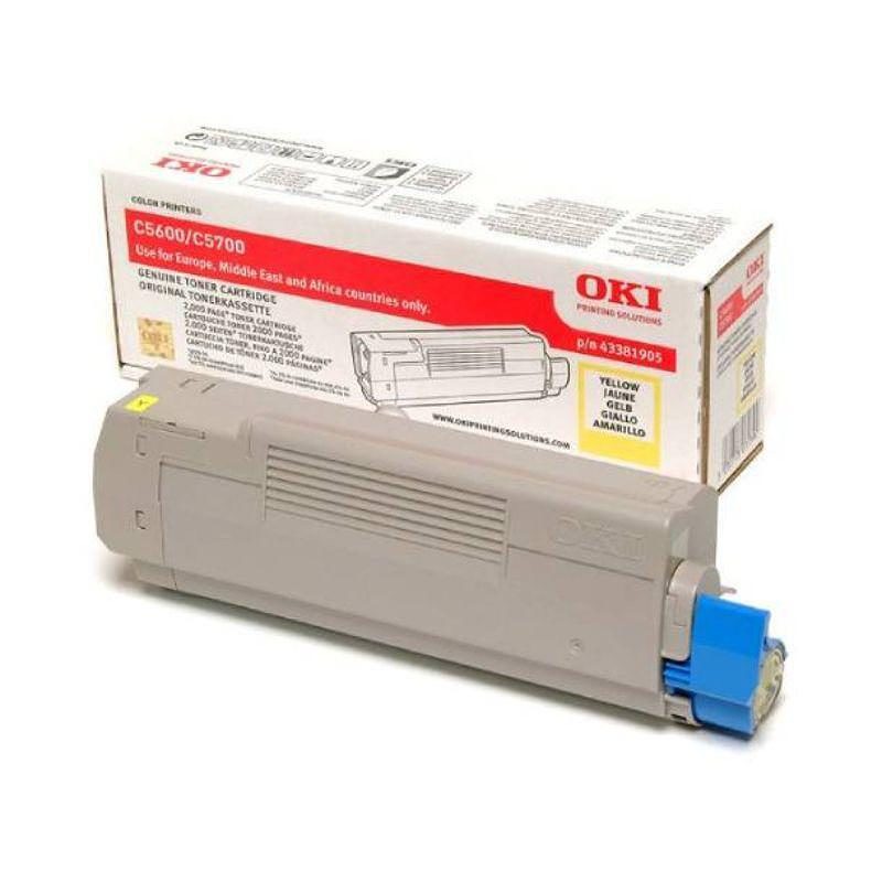 OKI Toner 43381905 Yellow Standard
