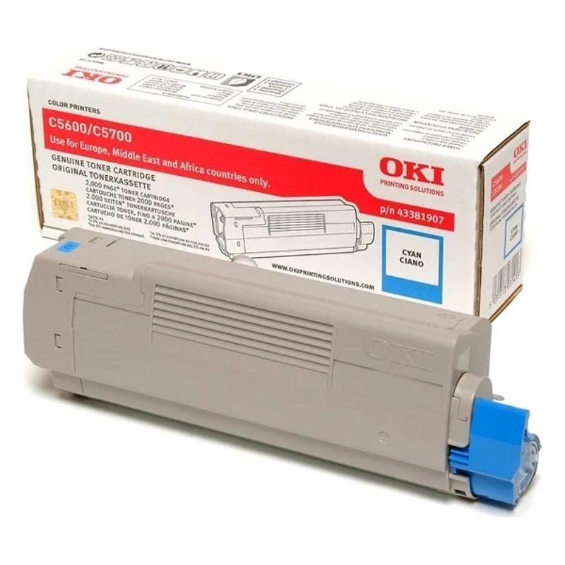 OKI Toner 43381907 Cyan Standard