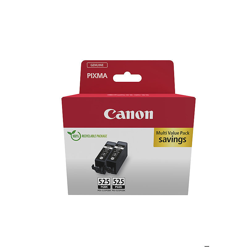 Canon 4529B017 blækpatron 2 stk Original Sort