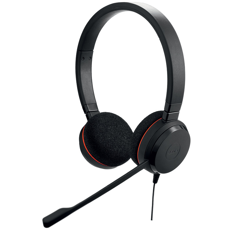 Jabra Evolve 20 Headset Ledningsført Kontor/Callcenter USB Type-A Sort