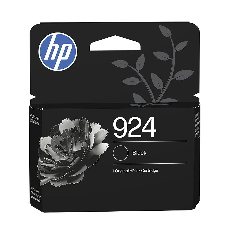 HP 924 original blækpatron, sort