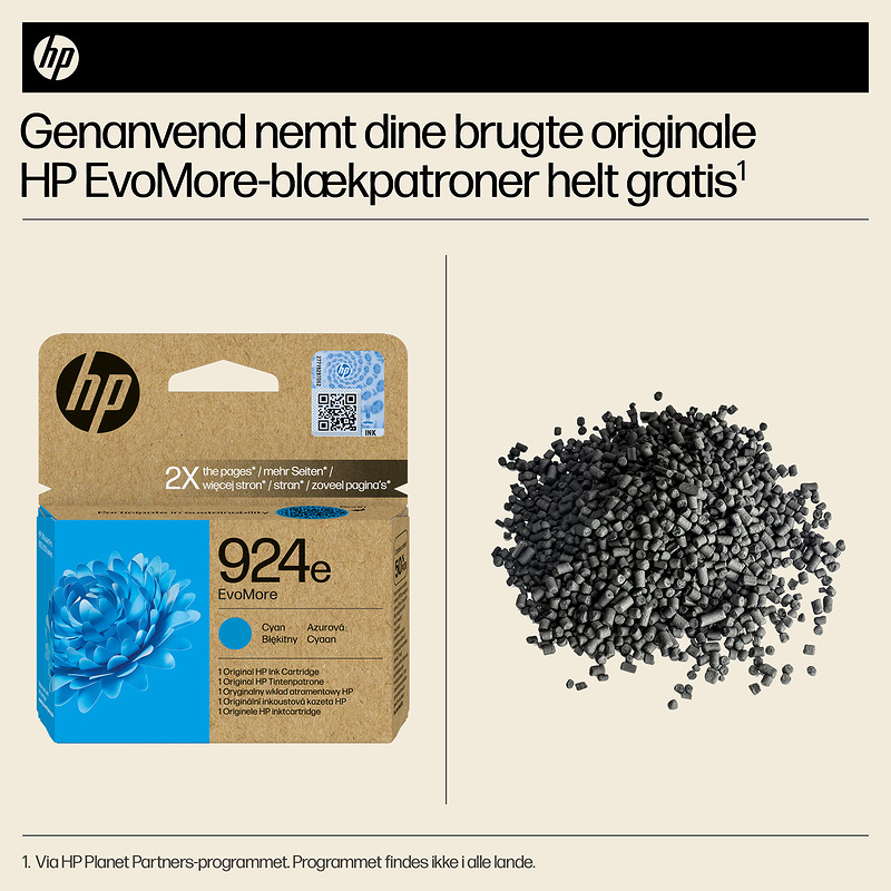 HP Original 924e EvoMore-blækpatron, cyan - Billede 6