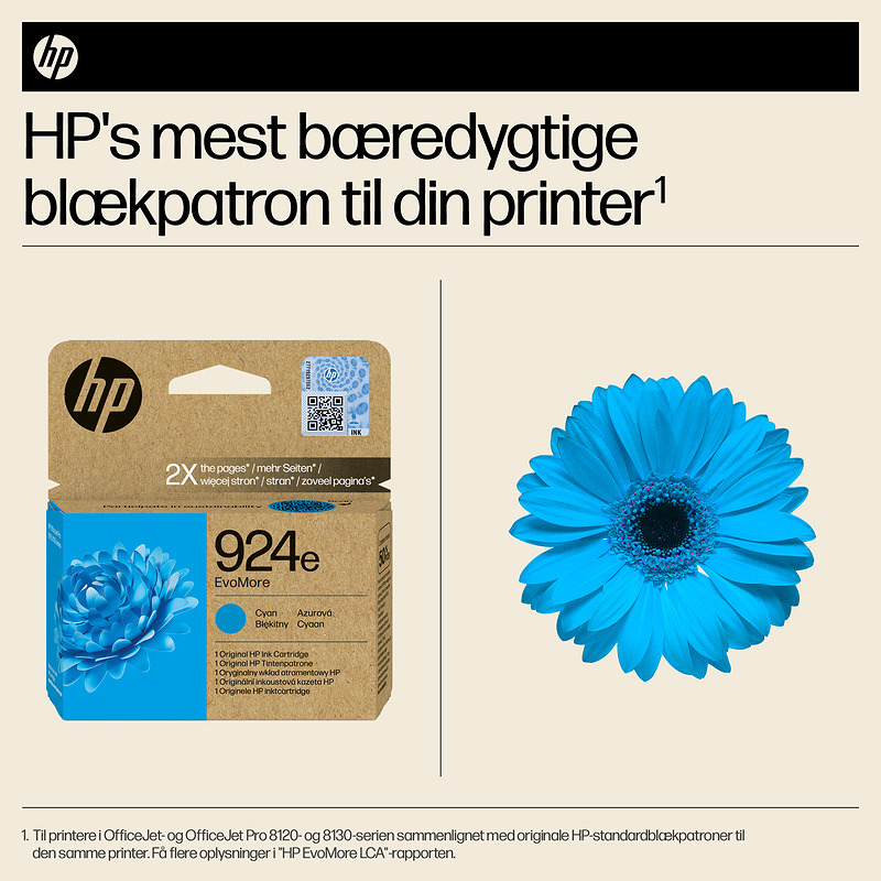 HP Original 924e EvoMore-blækpatron, cyan - Billede 7