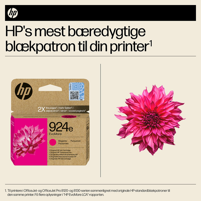 HP Original 924e EvoMore-blækpatron, magenta - Billede 2