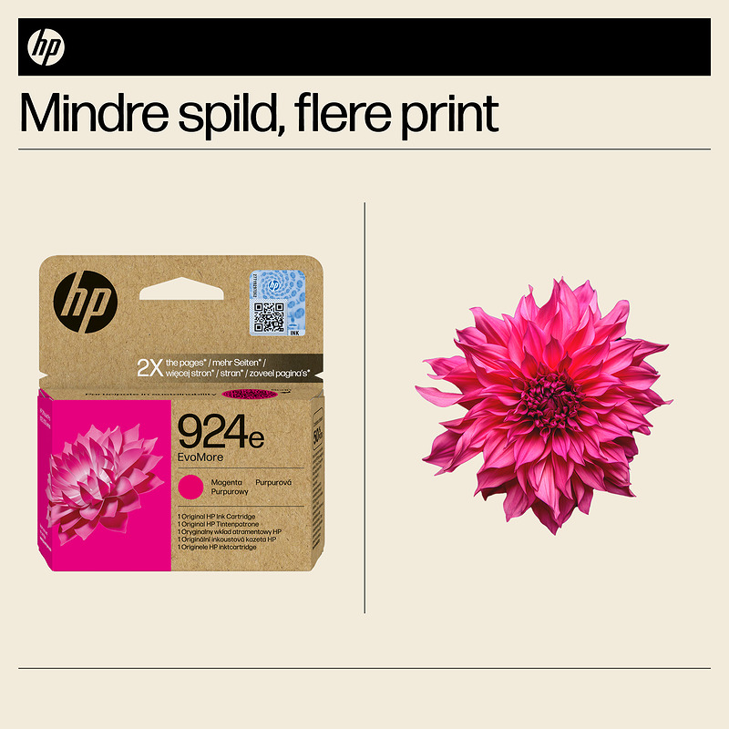 HP Original 924e EvoMore-blækpatron, magenta - Billede 3