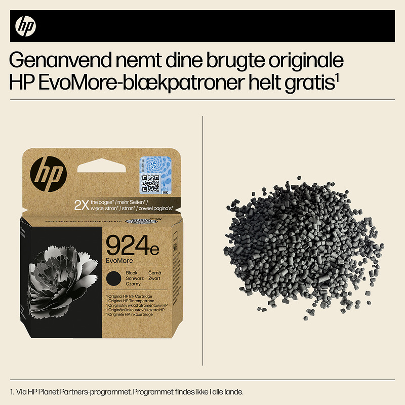 HP Original 924e EvoMore-blækpatron, sort - Billede 2