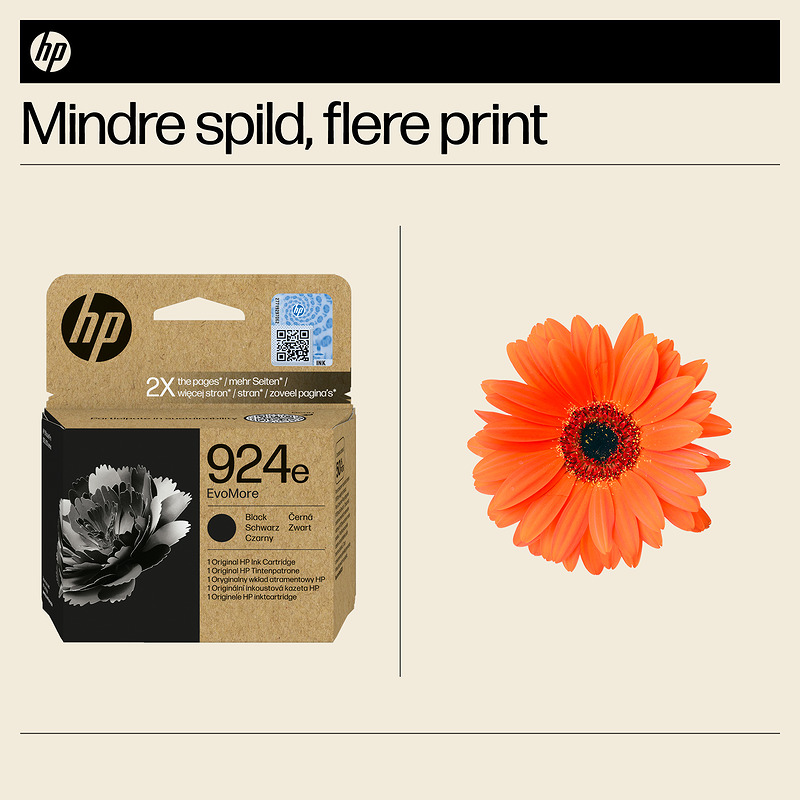 HP Original 924e EvoMore-blækpatron, sort - Billede 3