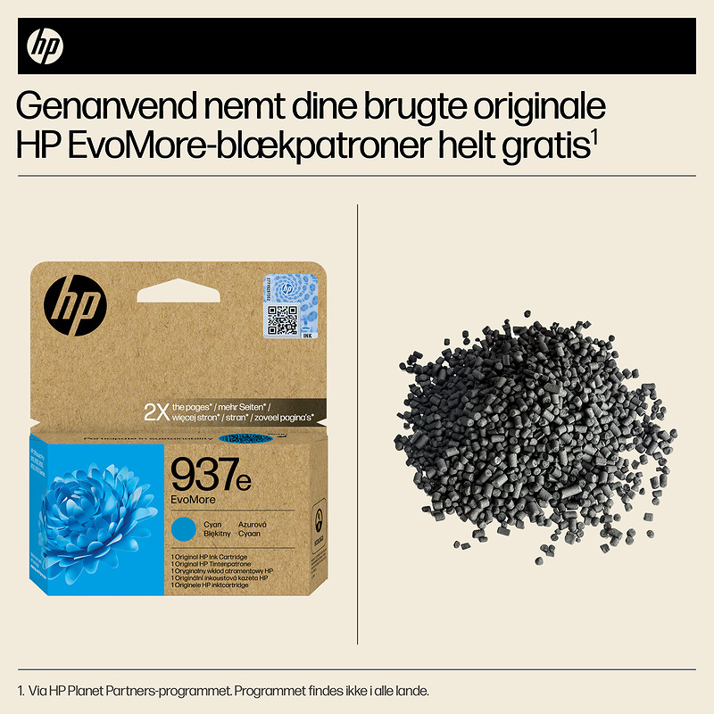 HP Original 937e EvoMore-blækpatron, cyan - Billede 6