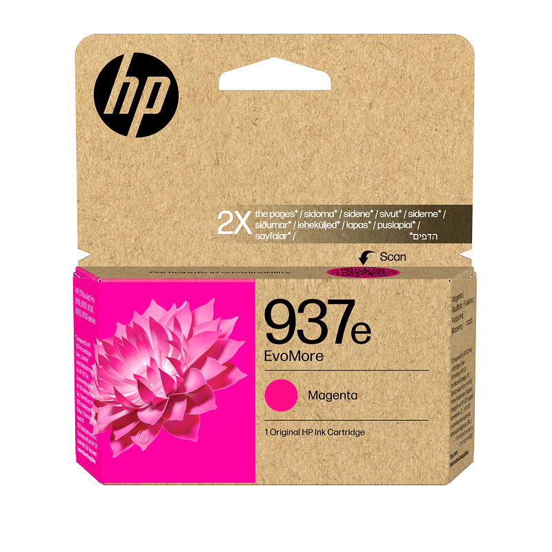 HP Original 937e EvoMore-blækpatron, magenta