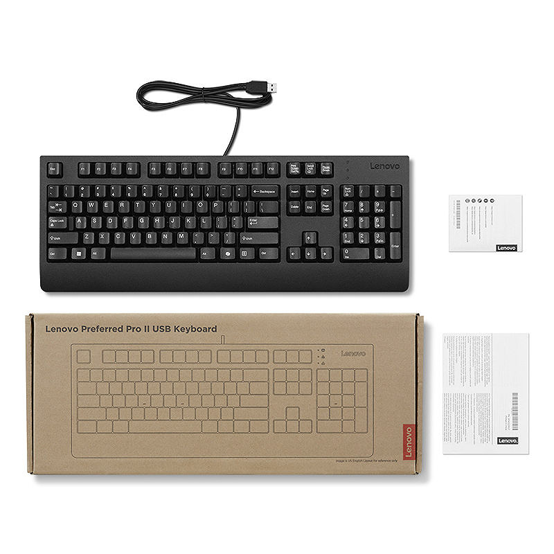 Lenovo Preferred Pro II tastatur Hjemme/kontor USB Tysk Sort - Billede 3