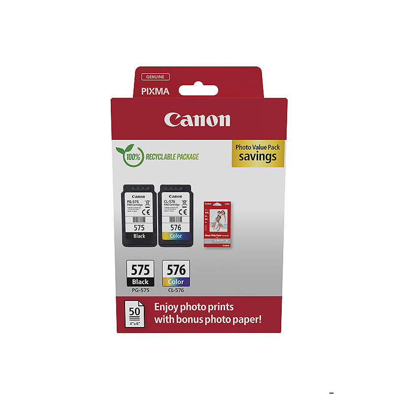 Canon 5438C004 blækpatron 2 stk Original Sort, Blå, Magenta, Gul