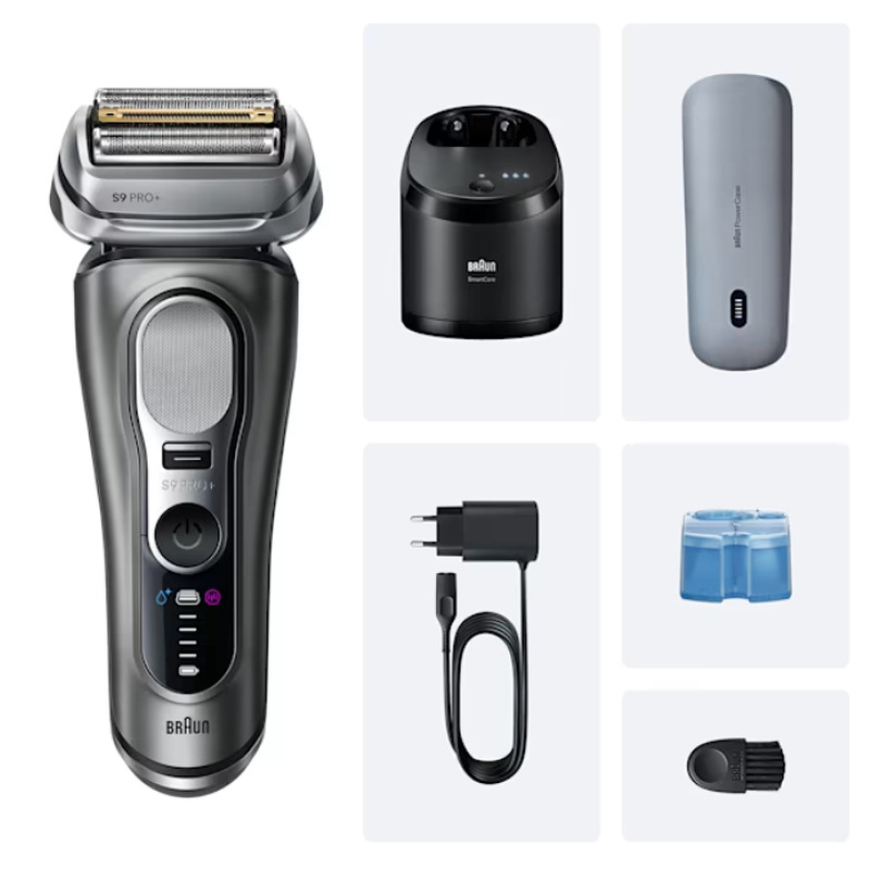 Braun Series 9 Pro+ 9675cc Folie shaver Trimmer Grå, Sølv - Billede 3