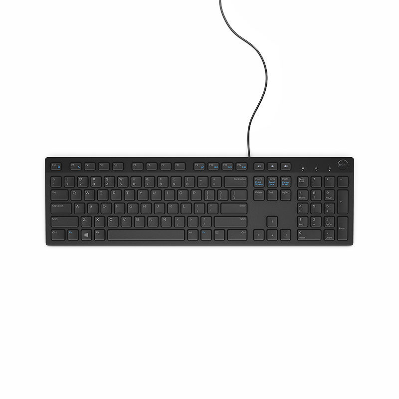 DELL KB216 tastatur Hjem USB QWERTZ Tysk Sort
