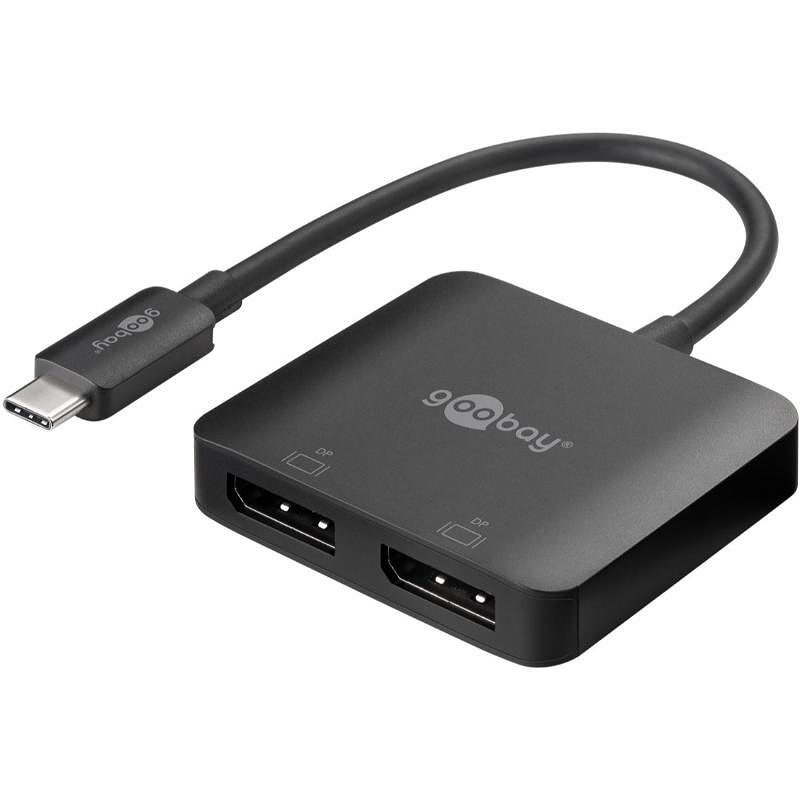 Adapter, USB-C til 2 x Displayport - Billede 3