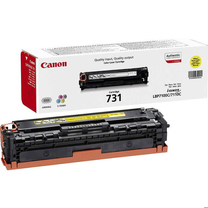 Canon 731 tonerpatron 1 stk Original Gul - Billede 3