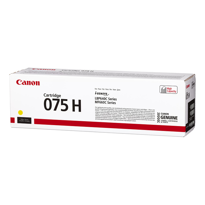 Canon 075 H tonerpatron 1 stk Original Gul - Billede 2