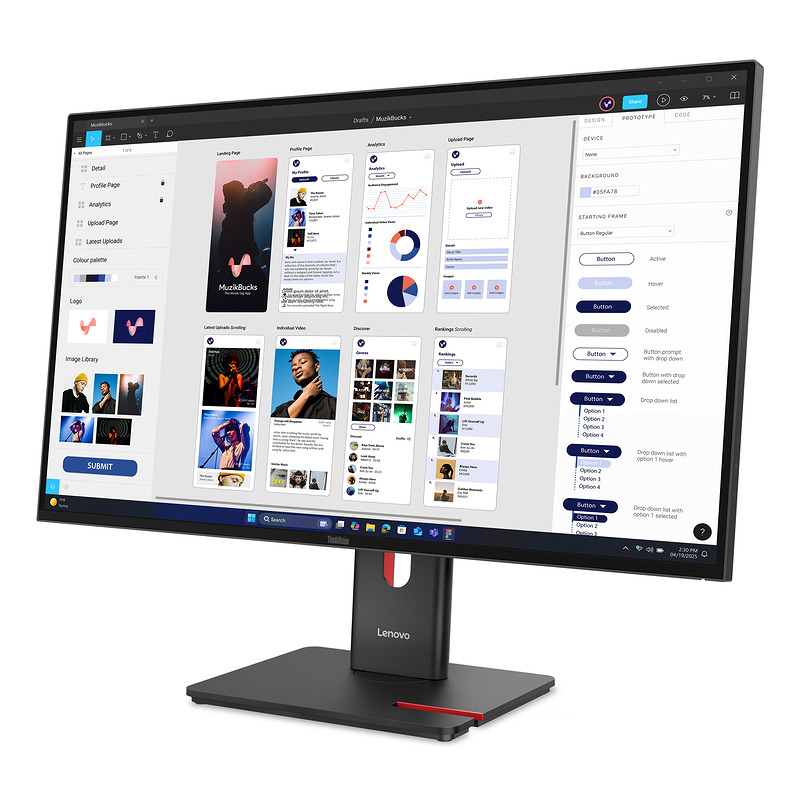 Lenovo ThinkVision T32UD-40 computer monitor - Billede 2