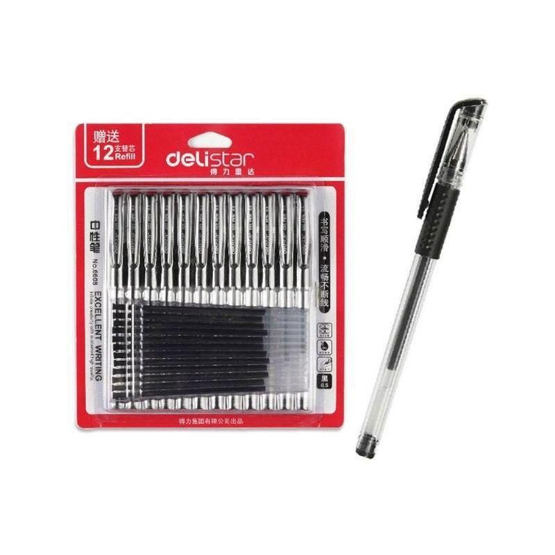 Gel penne 0,5mm sort