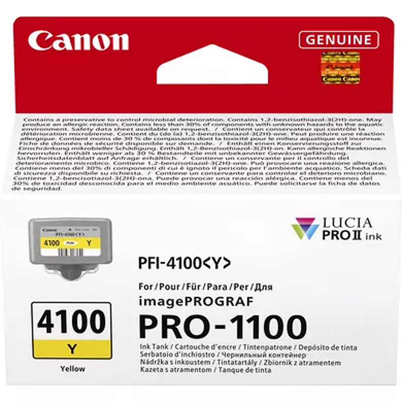 Canon LUCIA PRO II blækpatron 1 stk Original Standard udbytte Gul - Billede 2