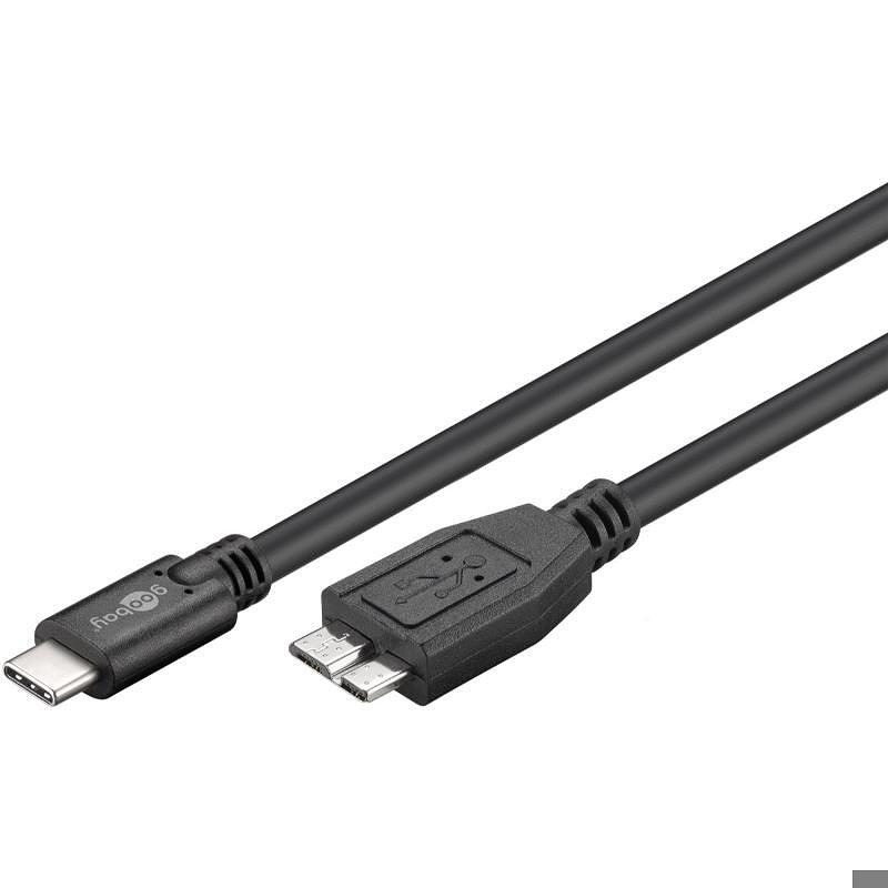 USB-C til micro-B 3.0  0,6m kabel - Billede 2