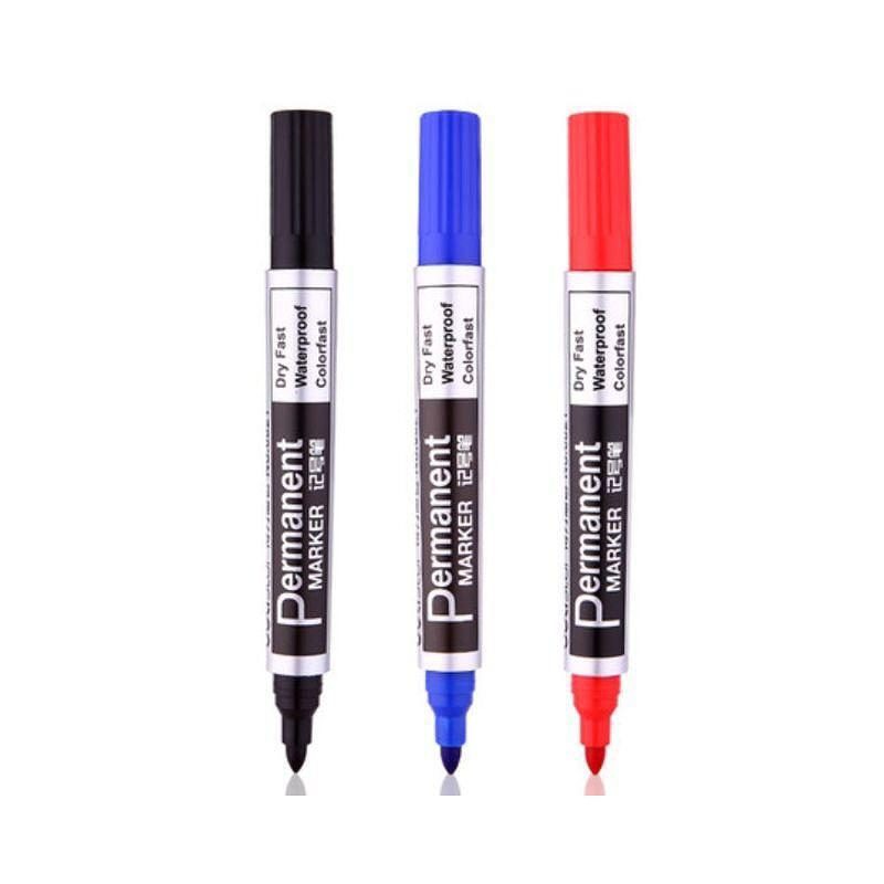 Permanent marker, tusch Blå