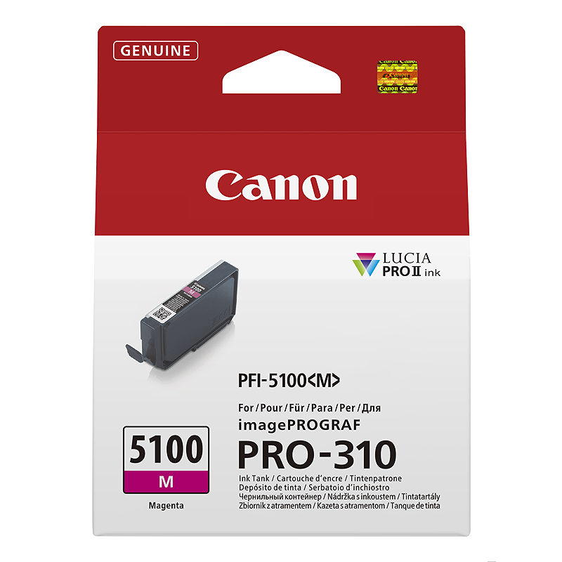 Canon PFI-5100 M blækpatron 1 stk Original Magenta