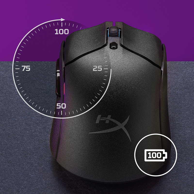 HyperX Pulsefire Haste 2 – trådløs gaming-mus (sort) - Billede 12