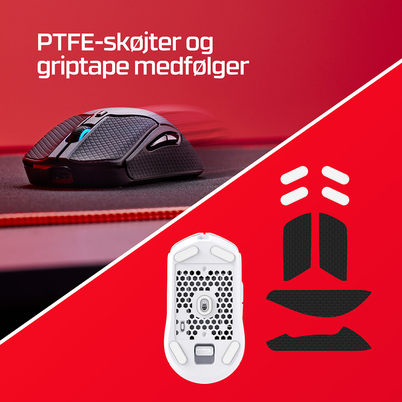 HyperX Pulsefire Haste 2 – trådløs gaming-mus (sort) - Billede 4