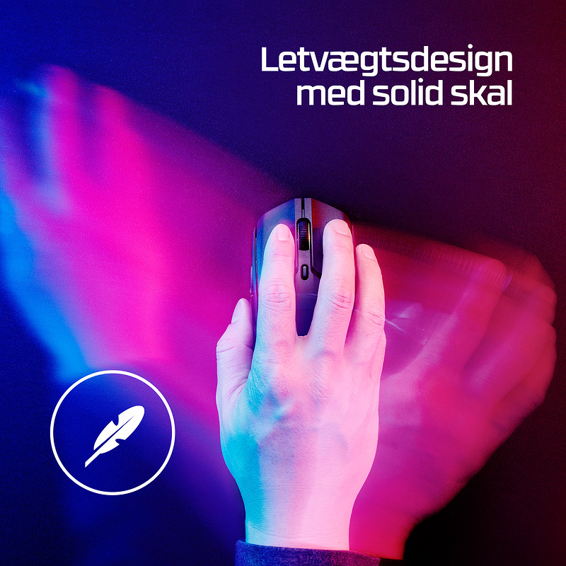 HyperX Pulsefire Haste 2 – trådløs gaming-mus (sort) - Billede 8