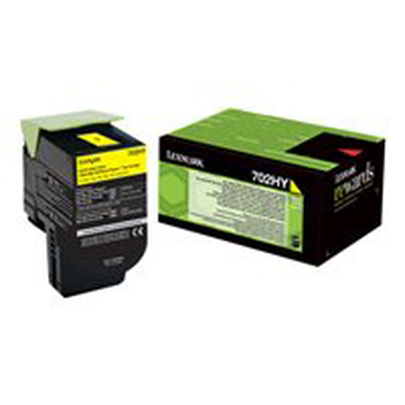Lexmark Toner 70C2HY0 / 702HY XL Yellow