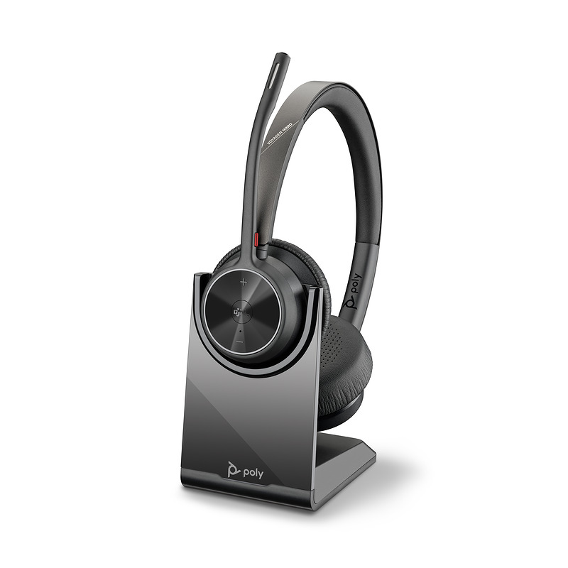 HP Poly Voyager 4320 Microsoft Teams Certified Headset +BT700-dongle +bordoplader