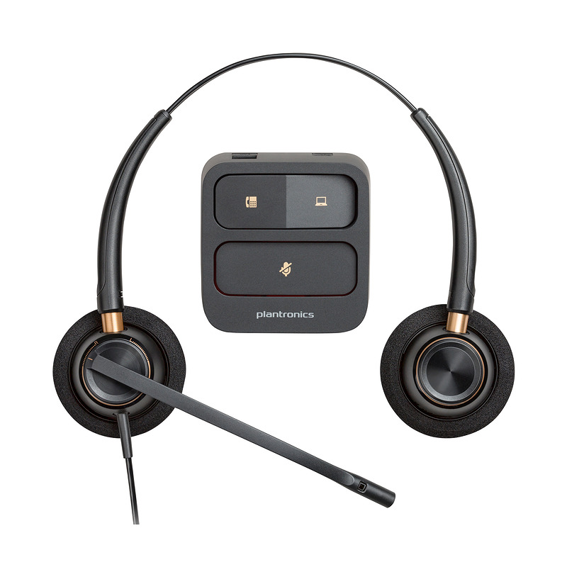 HP Poly EncorePro 520 Binaural Headset +Quick Disconnect
