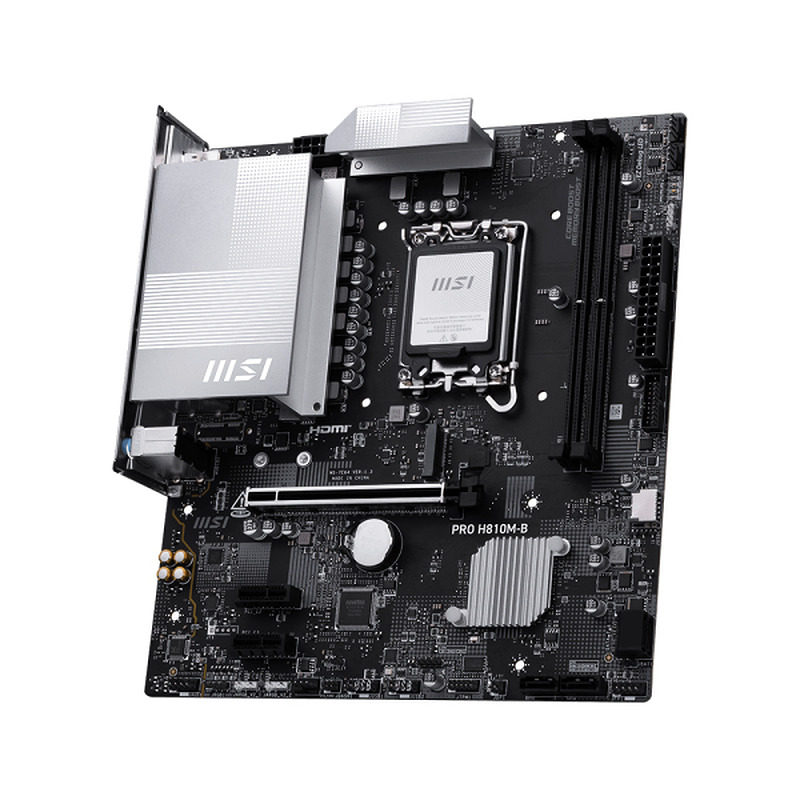 MSI PRO H810M-B bundkort Intel H810 LGA 1851 (Socket V1) micro ATX - Billede 2