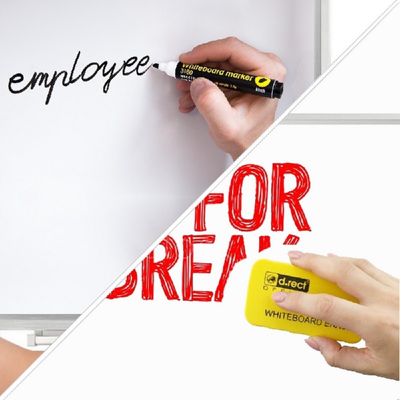 Whiteboard 900x600mm Alu Ramme - Billede 2