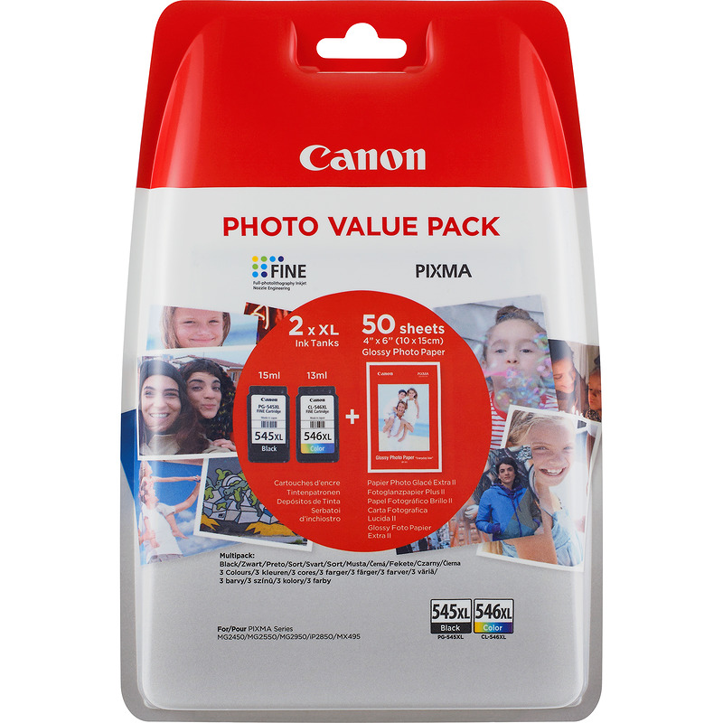Blækpatron, Canon Sampak PG545XL/CL546XL