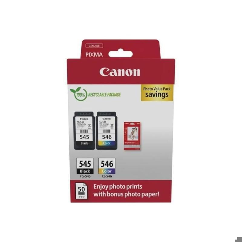 Canon 8287B008 blækpatron 2 stk Original Sort, Blå, Magenta, Gul