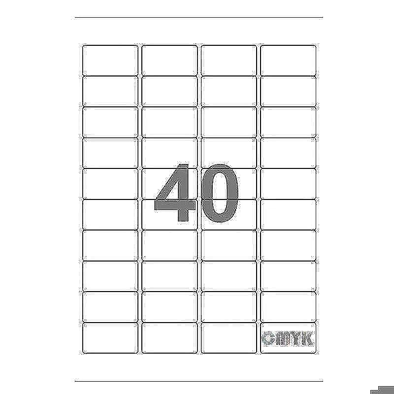 Universal label A4 52,5x29,7 40*etiket