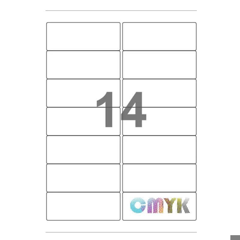 Universal label A4 105 x41 14*etiket