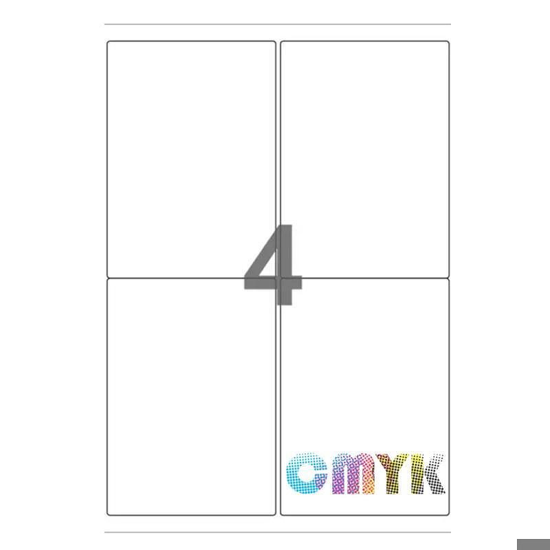 Universal label A4 105 x148 4*etiket