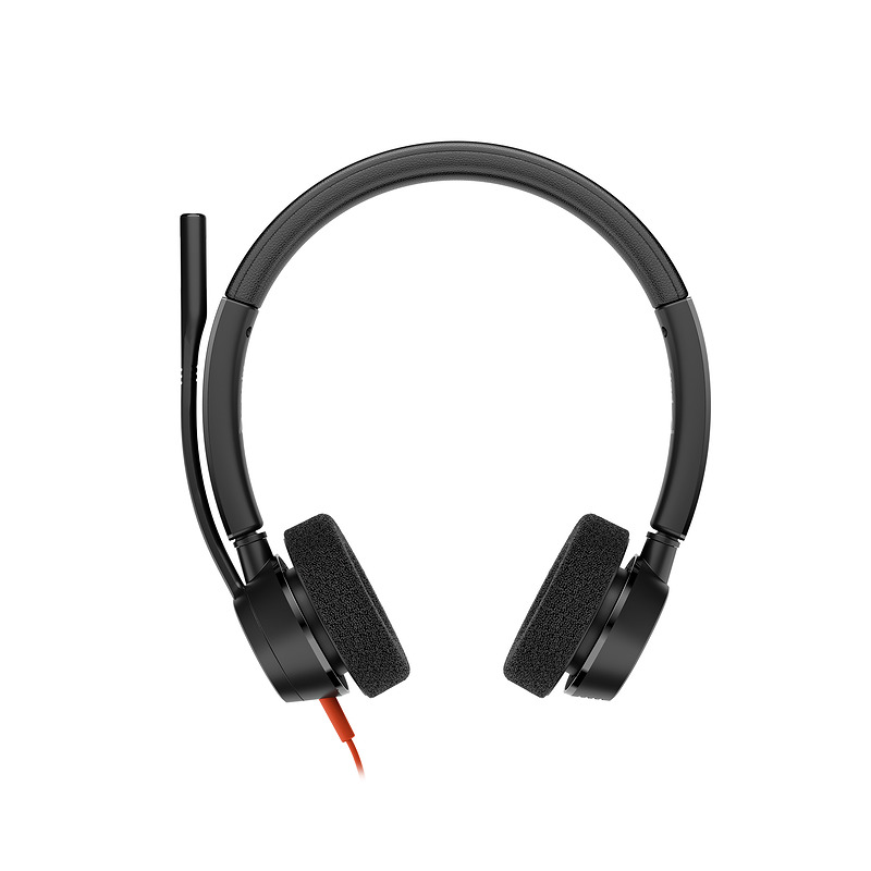 HP Poly Blackwire 3325 Stereo Microsoft Teams Certified USB-C Headset +3.5mm Plug +USB-C/A Adapter