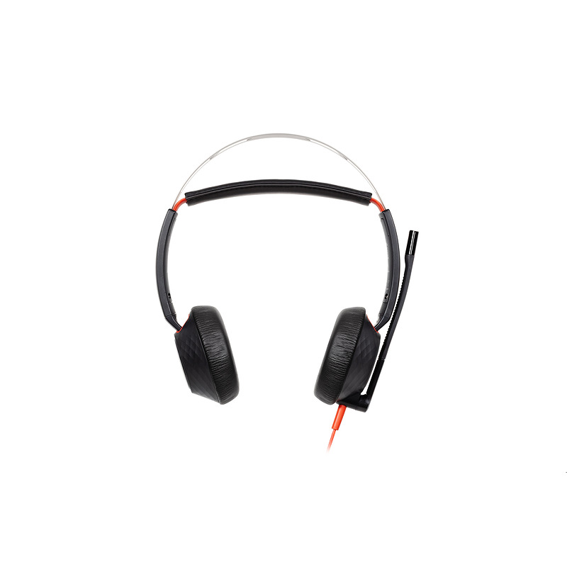 HP Poly Blackwire 5220 Stereo USB-C Headset +3.5mm Plug +USB-C/A Adapter