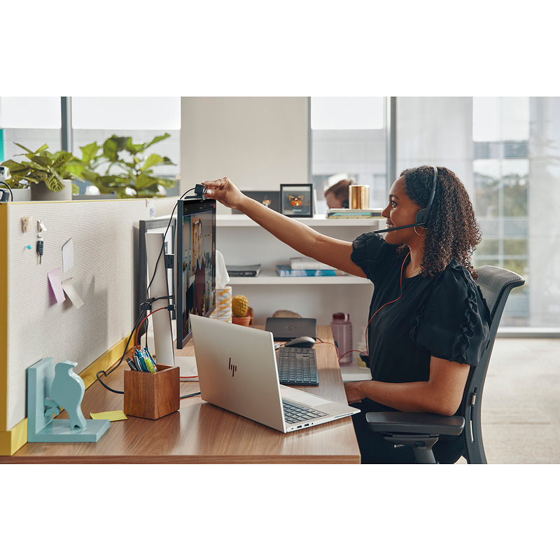 HP Poly Blackwire 3220 sort USB-C-stereoheadset + USB-C/A-adapter (bulk) - Billede 2