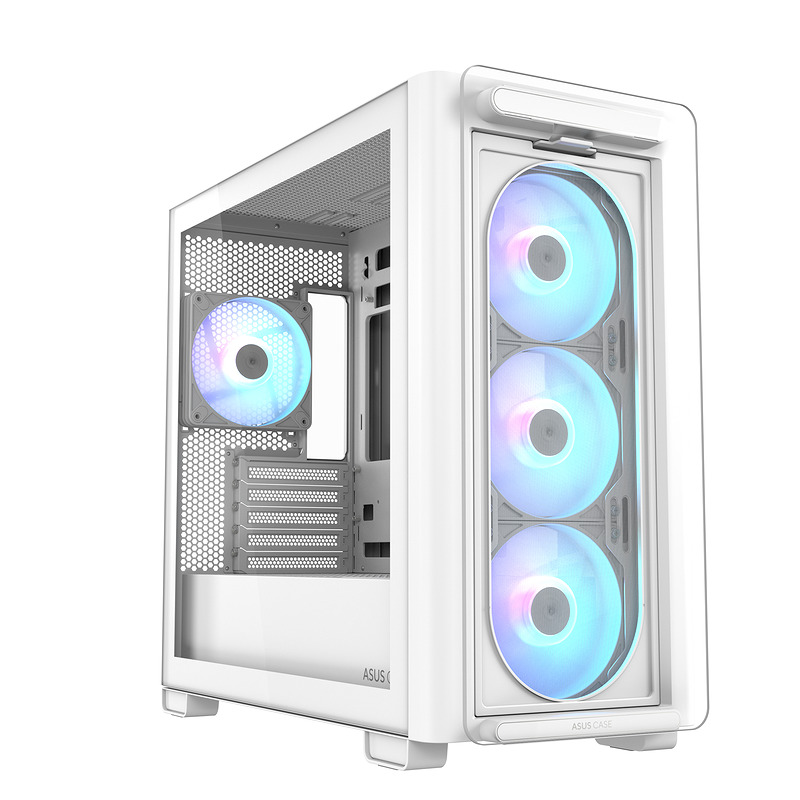 ASUS A23 PLUS TG ARGB WHITE Micro Tower Hvid - Billede 5
