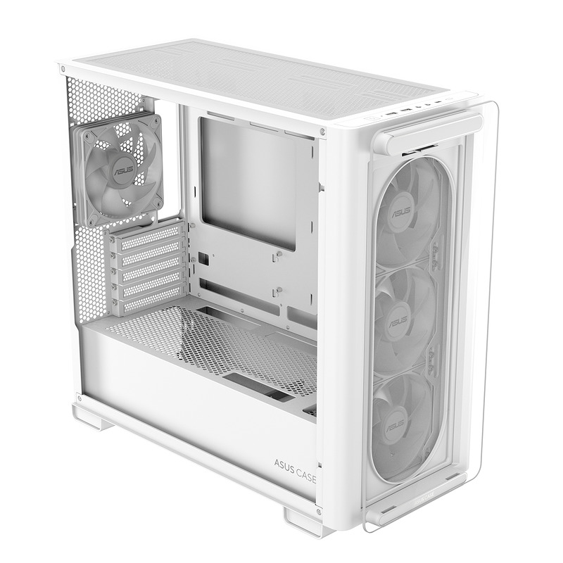 ASUS A23 PLUS TG ARGB WHITE Micro Tower Hvid - Billede 7