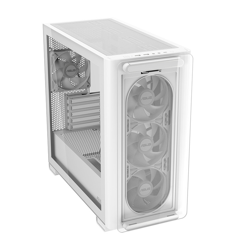 ASUS A23 PLUS TG ARGB WHITE Micro Tower Hvid - Billede 8